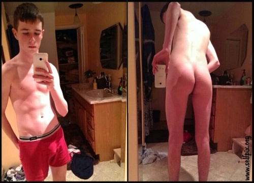 White Teen Boy Nude Selfie Pics