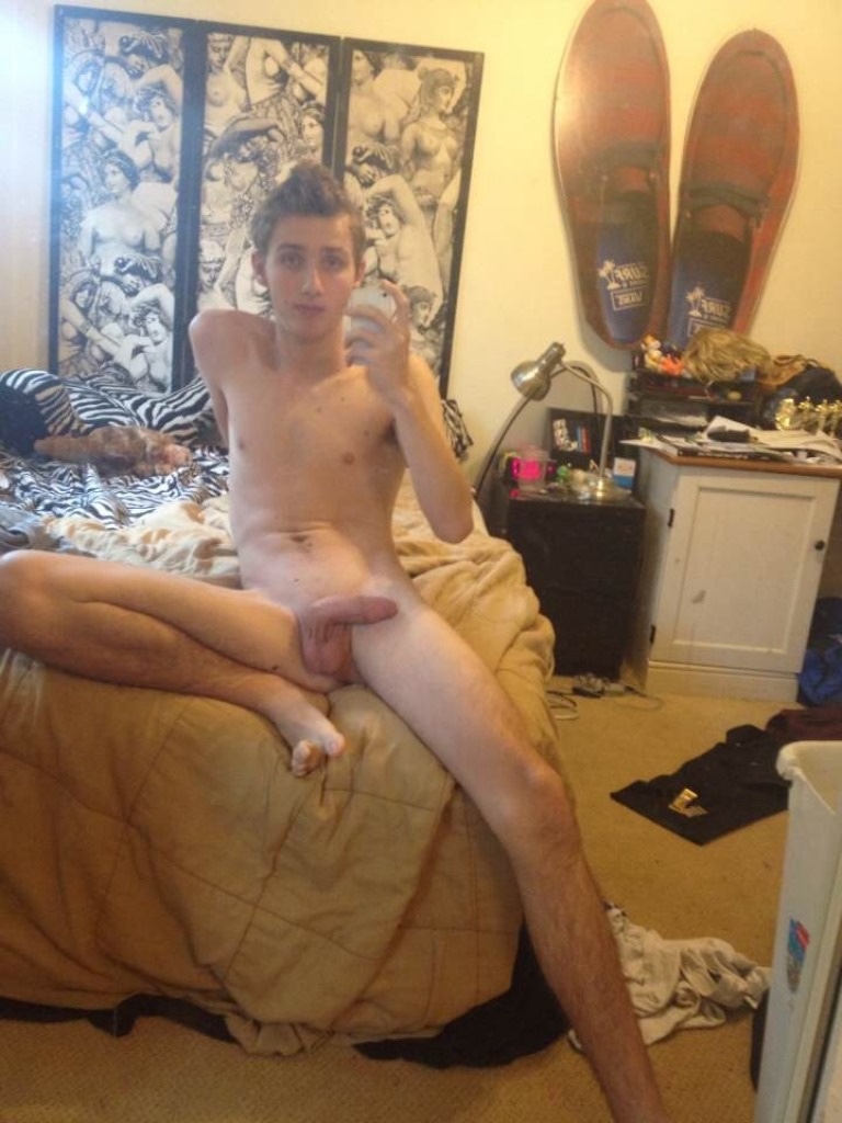 Sexy Twink Colin shows his cut teen cock