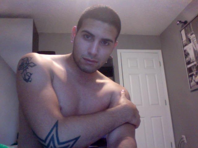 sexy guy in his apartement